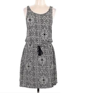 Drawstring Dress with Tassel Detail